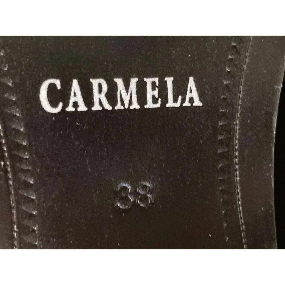 Carmela Women's Black Suede Boots Size 38 - New with Tags - Picture 4 of 4